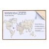 Wooden City - Wooden World Map Extra Large - Natural